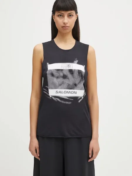 Top Mm6 Maison Margiela czarny