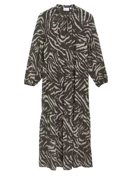 COMMA Rochie ecru / închis maro