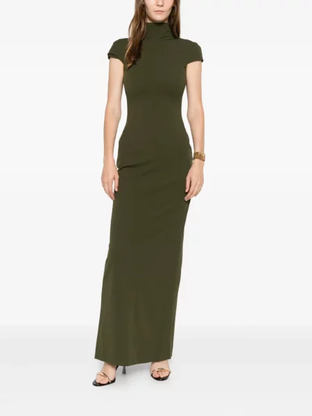 Rochie maxi Solace London de costum verde