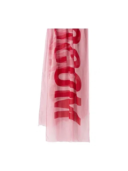 Moschino szal wełniany różowa