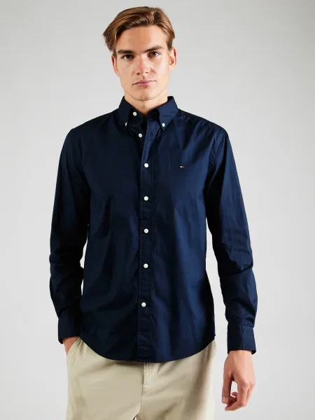 TOMMY HILFIGER Košeľa námornícka modrá