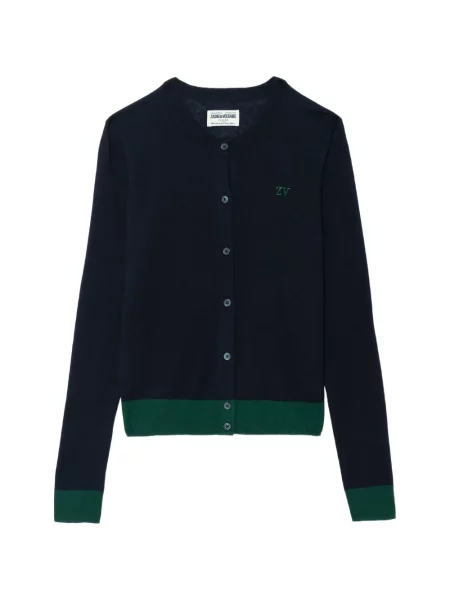 Cardigan Zadig&voltaire cu broderie albastru