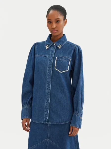 Bruuns Bazaar дънкова риза Bess син