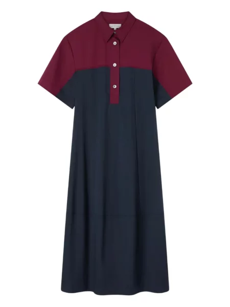 Rochie mini Lee Mathews scurtă de costum albastru