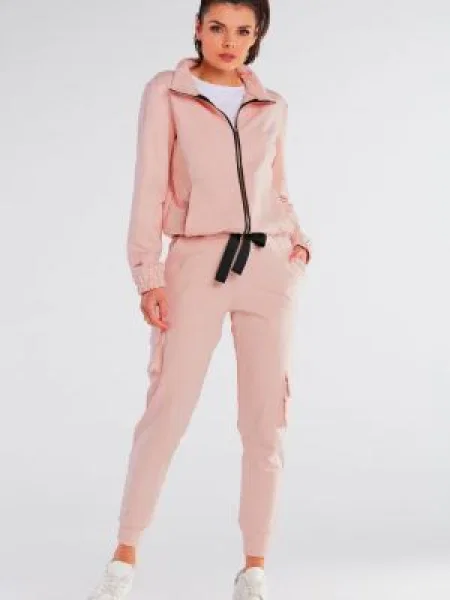 Spodnie cargo Infinite You różowe