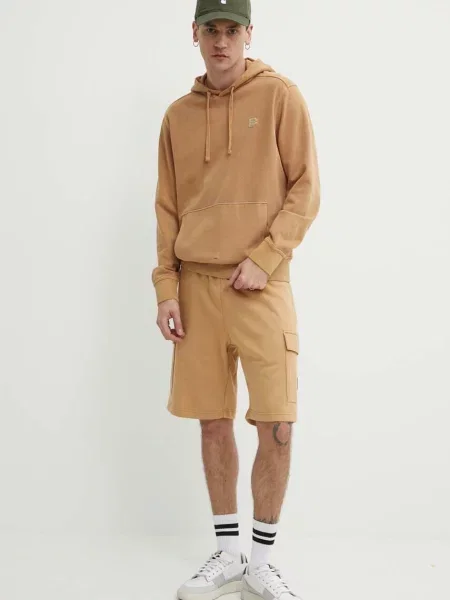Pulover Timberland s kapuco rjava