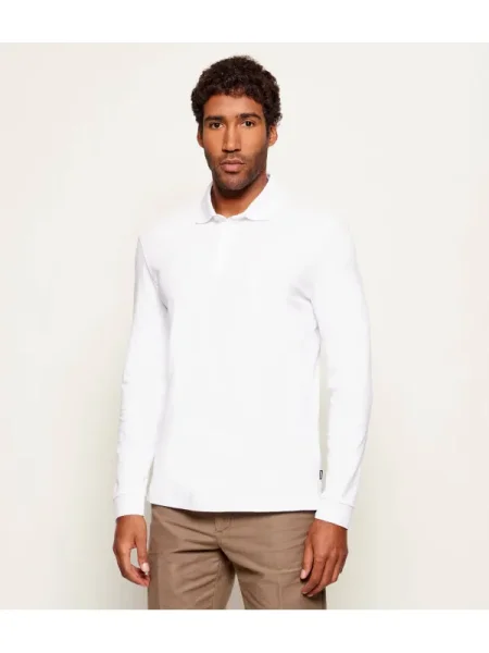 BOSS BLACK Polo Pado 30 | Regular Fit alb