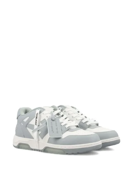 Sneakerși Off-white din piele alb