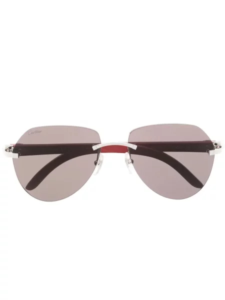Ochelari de soare Cartier Eyewear argintiu