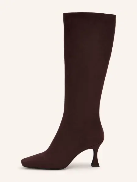 Jeffrey Campbell Kozačky Checkmate tmavě hnědá