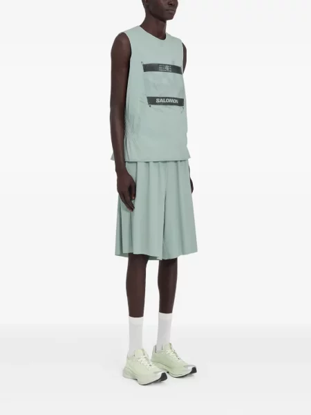 Raštuota marškiniai Mm6 Maison Margiela X Salomon žalia