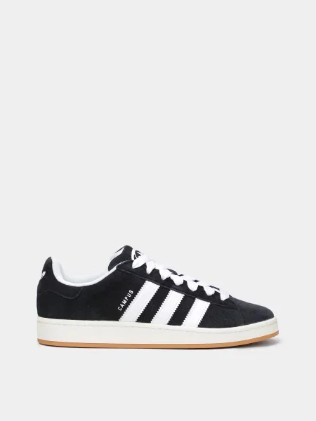 Кожаные кеды Adidas черные