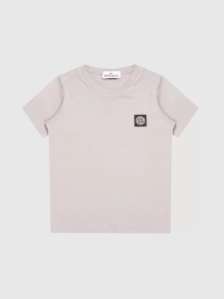 Детская футболка Stone Island серая