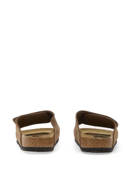 Sandale Birkenstock din piele de căprioară maro