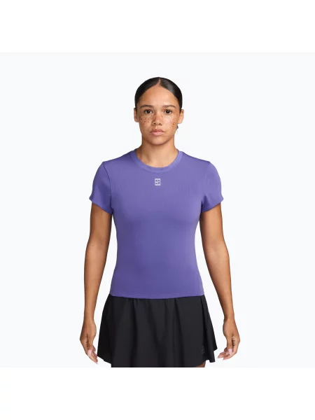 Tricou de tenis pentru femei Nike Court Advantage dark iris/white alb