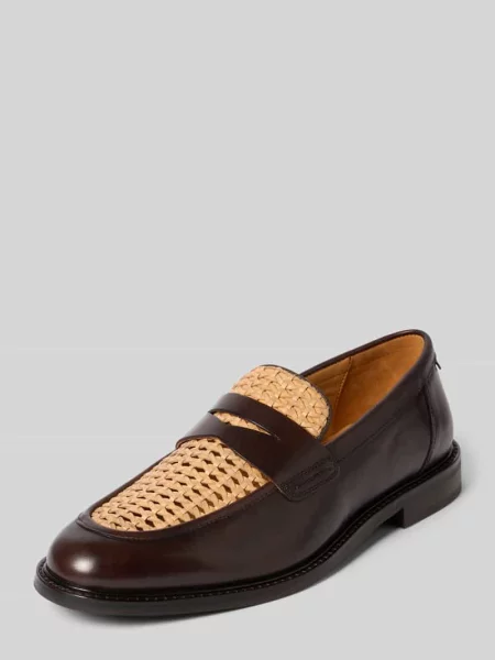 Loafers ze skóry z wytłaczanym logo model Lozham' Gant