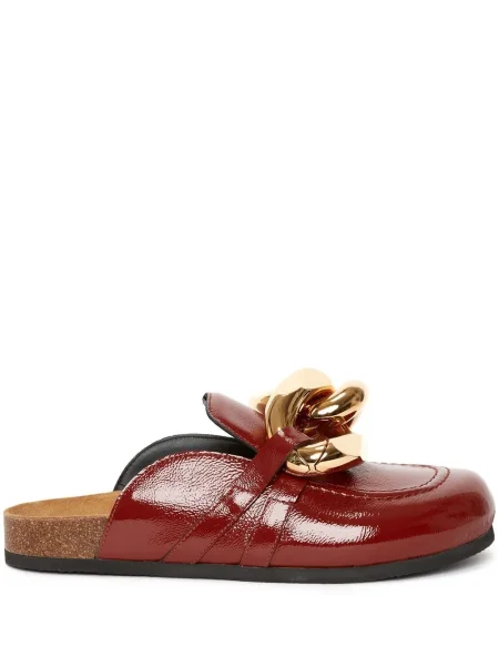 Papuci tip mules Jw Anderson din piele maro