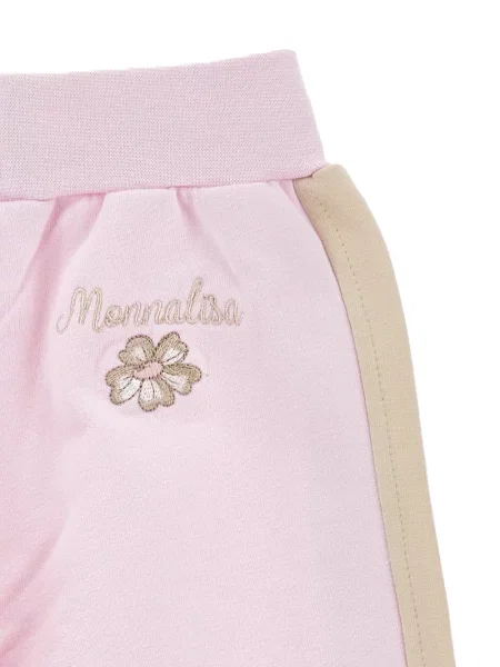 Spodnie dziecięce Monnalisa różowe