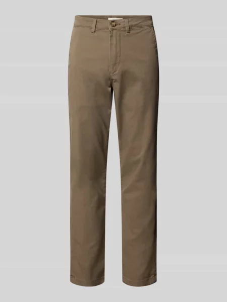 Chinosy o kroju slim fit z mieszanki bawełny ekologicznej model NEW MILES’ Selected Homme