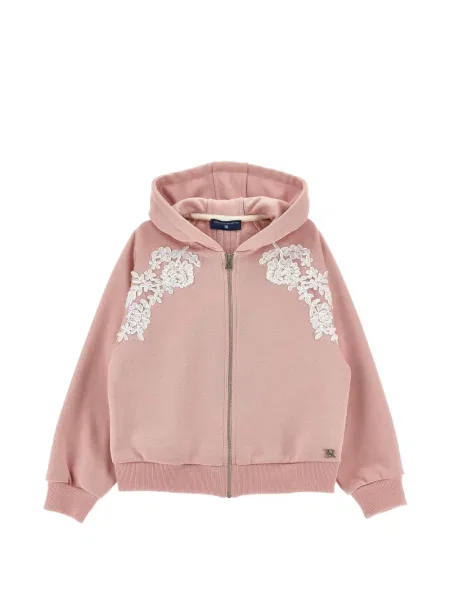 Bluza z kapturem dziecięca Ermanno Scervino różowa