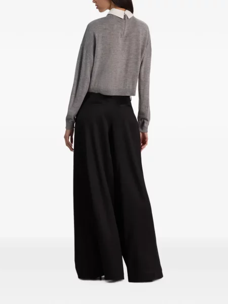 Gulerat pulover Alice + Olivia gri