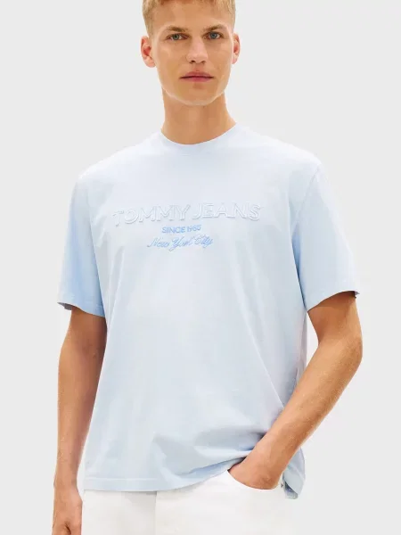 Футболка Tommy Jeans блакитна