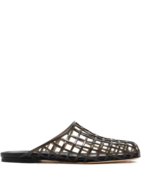 Papuci tip mules Vince negru