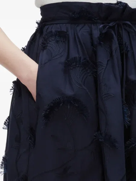 Fustă midi 3.1 Phillip Lim până la genunchi albastru