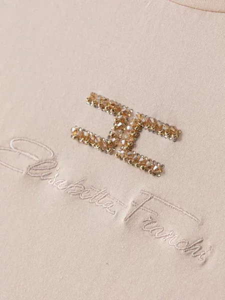 Elisabetta Franchi тениска за деца от с оранжево
