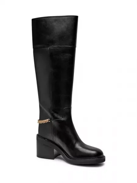 Michael Kors De piele cizme cu CARLISLE negru