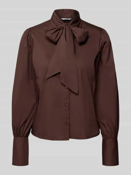 Bluzka z wiązaniem pod szyją o kroju regular fit ze stójką model IDOL BOW SHIRT' B.young