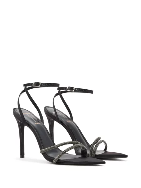 Pantofi cu toc Black Suede Studio din piele de căprioară negru