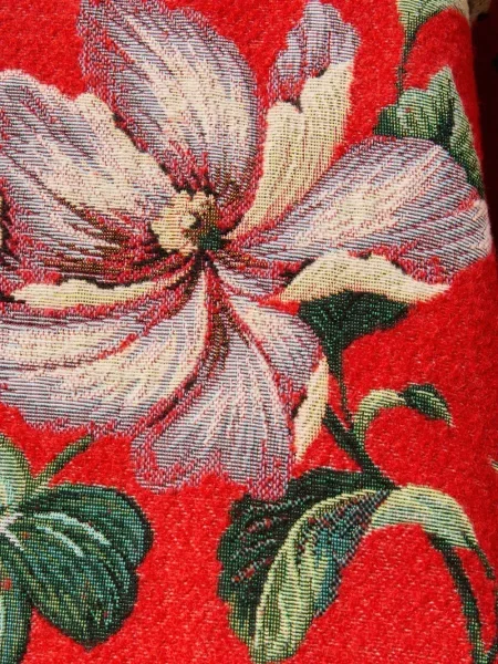 Palton La Doublej cu model floral roșu