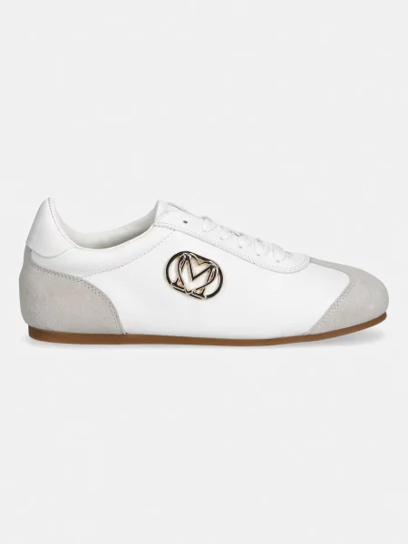 Usnjene superge Love Moschino bela