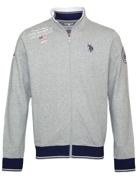 U.S. POLO ASSN. Jopa na temno modra / svetlo siva / rdeča bela