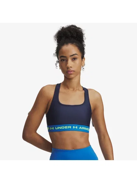 Stanik Under Armour Crossback Mid Bra Blue M niebieski