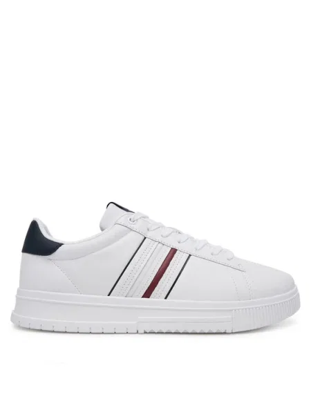 Tommy Hilfiger Bőr sneakers tornacipő fehér