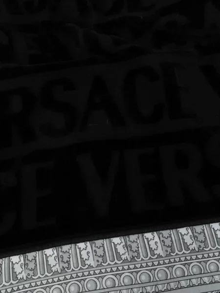 Raštuotas chalatas Versace juoda