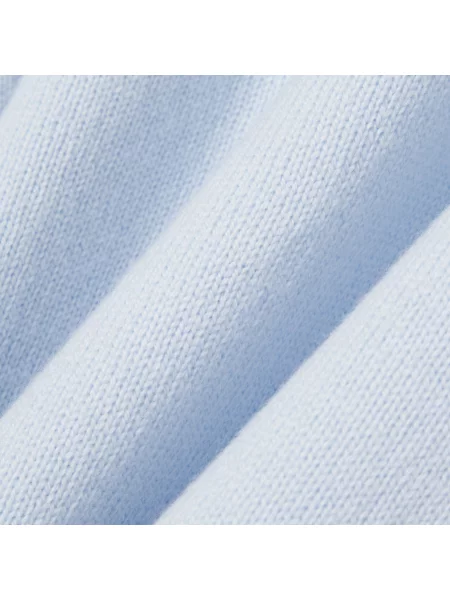 Lacoste Wełniany Sweter Z Okrągłym Dekoltem niebieski
