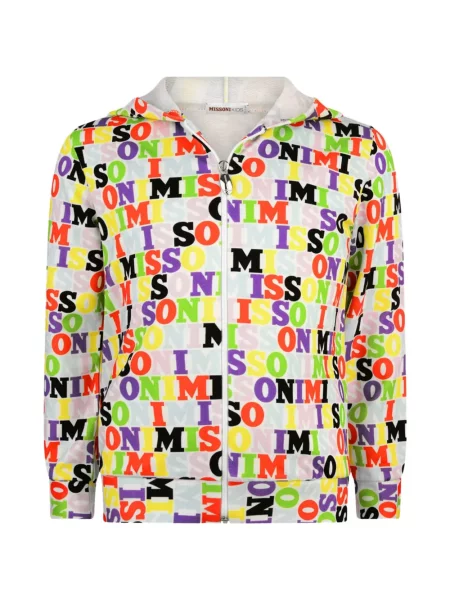 Bluza z kapturem dziecięca Missoni biała