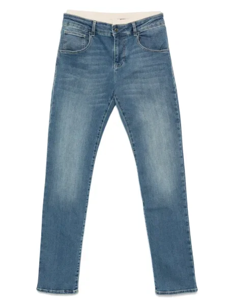 Jeansy dziecięce Emporio Armani niebieskie
