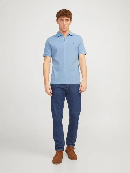 JACK & JONES Majica PAULOS svetlo modra