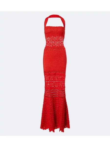 Rochie maxi Retrofete roșu