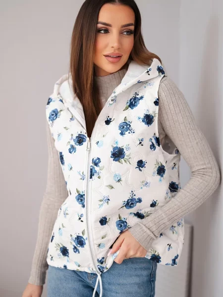 Vestă Kesi Włoski cu glugă albastru