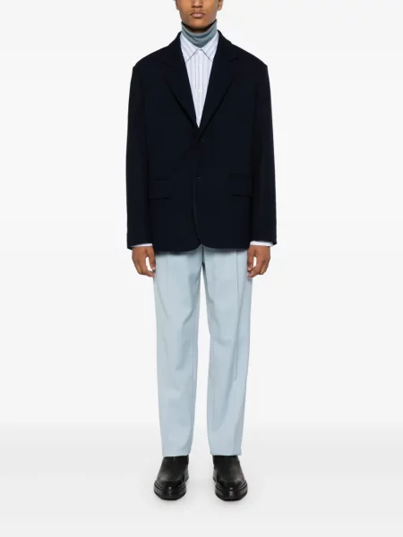 Vlněná bunda Lanvin modrá