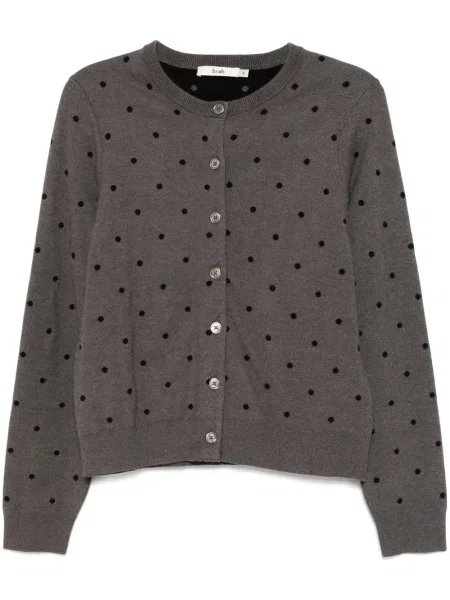 Cardigan B+ab cu buline gri