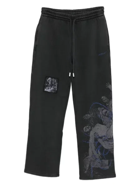 Pantaloni Off-white alb