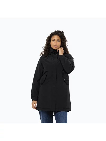 Zimní bunda Jack Wolfskin Talforst Parka black černá