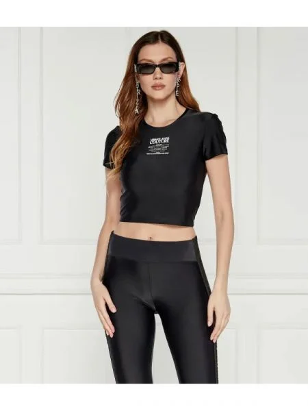Versace Jeans Couture Bluză | Cropped Fit negru