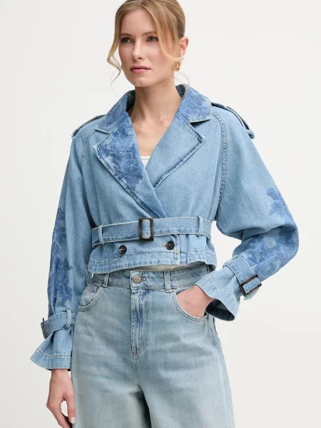 Ermanno Scervino geacă din denim de tranzitie albastru